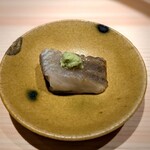 温石 - エンガワの炙り。初めての食感。コラーゲンと旨みの塊です。