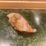 鮨処木はら - きんき炙り　肝のせ