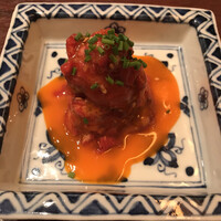 加藤牛肉店 銀座 - 山形牛ユッケ