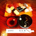 寿司勝 - ランチにぎりずし(1,100yen)