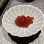 割烹 いそ崎 - 酒肴；筋子の味噌漬け