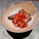 割烹 いそ崎 - チョコとクリームチーズのレアケーキ