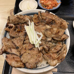炭火焼豚丼 松風 - 合い盛り豚丼 大盛り