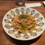 TRATTORIA Linea 7 - サバとレタスのトマトソースのパスタ