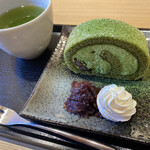 Kouemon Chaho - ◉濃厚抹茶のロールケーキ（煎茶付）／650円税込