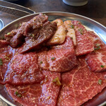 焼肉 スタミナ苑 - 欲張りランチの肉