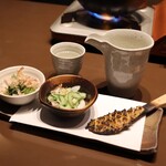 Miyota - 葉わさび漬け　塩イカ胡瓜　焼き味噌