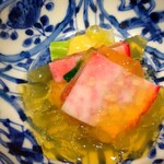 室町 和久傳 - 九条葱、鰤、赤蕪