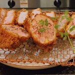 とんかつ マンジェ - あじ豚＆特上ヘレとんかつ　¥3200