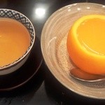 天ぷら はせ川 - オレンジゼリー