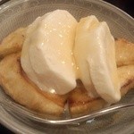 天ぷら はせ川 - さつまいも＋バニラ（誕生日サービス）