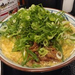丸亀製麺 - 肉がさね玉子あんかけうどん