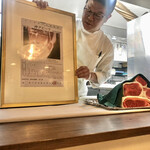 神戸牛炉釜炭焼ステーキ銀座一宮 - 本日の牛さん