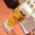 四川食府 - 晩酌セット（７８０円）の『生ビール』２０２３年２月