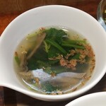 キッチン ブルー グローブ - スープのアップ