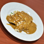 四川食府 - 晩酌セット（７８０円）の『バンバンジー』２０２３年２月