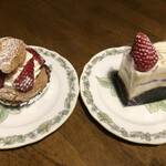 いちご一会 - 料理写真:シュークリーム/ショートケーキ