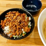 麺屋くるる - そぼろ丼250円+tax