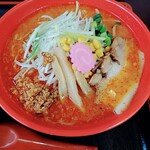 味噌家 がんこ亭 - 赤鬼とうがらし味噌ラーメン  １辛