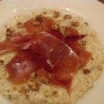 柊山ガーデン - 生ハムをのせたパルミジャーノリゾット