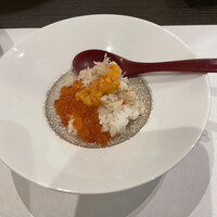 鮨 青海 品川店 - 雲丹、いくら、ずわい蟹の小丼