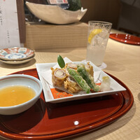 こ盆 - 肉巻き天麩羅