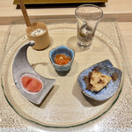 横浜 鮨 ふくじゅ - 前菜5種
