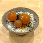 焼鳥 谷口 - ちょーちん醤油漬けの卵かけご飯