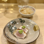 焼鳥 谷口 - むね肉タタキ