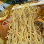 中華そば 我成 - がなり中華そば(正油)の低加水中細麺(R5.2.4撮影)