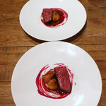 エビスエスクラッシコ - ビーツのソースで〜♬