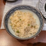 旬鮮炭火焼 獺祭 - 実山椒とじゃこ土鍋