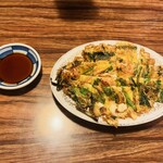韓国風食堂 富味 - 海鮮チヂミ    タレが旨いです(´ڡ`❤)