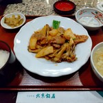 北京飯店 - ランチ「烤醤肉片（豚肉の味噌炒め）」全景