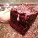 キッチャーノ - 本日のランチ+カフェ 1500円 のガトーショコラのクリーム添え