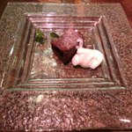 キッチャーノ - 本日のランチ+カフェ 1500円 のガトーショコラのクリーム添え