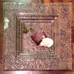 キッチャーノ - 本日のランチ+カフェ 1500円 のガトーショコラのクリーム添え