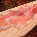 キッチャーノ - 本日のランチ+カフェ 1500円 の切り立てのパルマ産特製生ハム