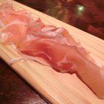 キッチャーノ - 本日のランチ+カフェ 1500円 の切り立てのパルマ産特製生ハム