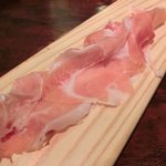 キッチャーノ - 本日のランチ+カフェ 1500円 の切り立てのパルマ産特製生ハム