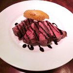 キッチャーノ - 本日のランチ+カフェ 1500円 のブラックアンガス牛のサーロインステーキ