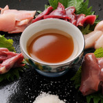 はがじぞう - 土佐ジローもつ刺身盛り合わせ