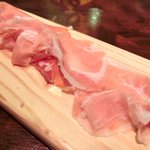 キッチャーノ - 本日のランチ+カフェ 1500円 の切り立てのパルマ産特製生ハム