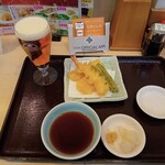 天丼てんや - 天ぷら４品＆クラフトビールセット