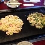Okonomiyaki Kawamoto - ミックス＆スジネギ