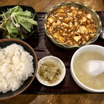 天府記 - マーボ豆腐のランチセット
