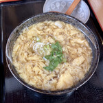 手打ちうどん 笹子 - 玉子とじうどん840円