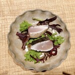 悠然 いしおか - 魚1 :サワラのわら焼き(岩国のサワライダーってブランドもの)