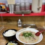 十八番 - かす汁定食@420円のかす汁大＋@100円