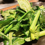 鉄板野郎！ - 『なんか作って！』から、ほうれん草炒め♪